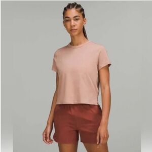Lululemon Short Sleeved Cotton Blend Tshirt, Blush